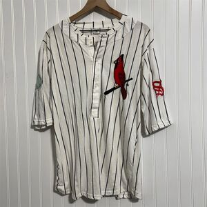 Vintage St. Louis Cardinals Jersey XL Pinstripe Old Dominion Freight Line‎ Promo